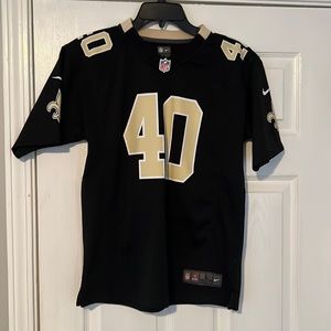 Authentic Nola Saints Jersey 40 Breaux